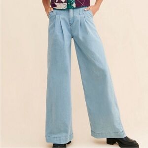 NWT The Odells Reagan Wide Leg Denim Pants 8